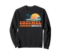 Cozumel México Vintage Sunset Island Sudadera