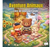 Cozy Adventure Animals - Aventure Animaux Chibi - Livre de Coloriage Famille: 60 Illustrations Kawaii de Personnages Animaux Anthropomorphes en Voyage à Travers les Quatre Saisons