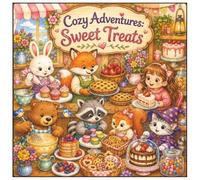 Cozy Adventures: Sweet Treats: A Cute Animated Coloring Book for Teens & Adults Featuring Cozy Bakeries, Delicious Desserts, Charming Cafés, Adorable ... (Cozy Adventures Coloring Book Series)