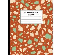 Cozy Aesthetic Composition Notebook - Sage Green and Terra Terrazzo Pattern, College Ruled, 110 Pages: Earthy terrazzo aesthetic notebook for cozy ... ideas - neutral stationery with a fall vibe