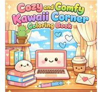 Cozy and Comfy Kawaii Corner Coloring Book: Bold and Easy Coloring Pages Featuring Cute Kawaii Characters, Cozy Corners, and Relaxing Scenes for Creative Fun