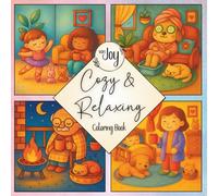 Cozy and Relaxing Coloring Book: Cute Moments and Simple Scenes for Stress-Free Hygge Joy (vonJoy Coloring Books)