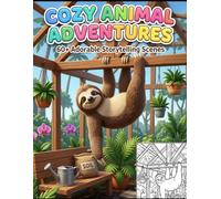 Cozy Animal Adventures: 60+ Adorable Storytelling Coloring Pages for Kids Ages 4-8 | Fun and Relaxing Scenes with Cute Animals, Dragons, and Magical Places