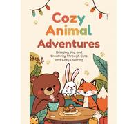 Cozy Animal Adventures: A Cute & Easy Coloring Book for Kids