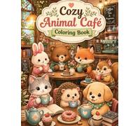 Cozy Animal Café Coloring Book: A fun and cute activity book for children. (Cozy World Coloring Book Series)