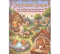 Cozy Animal Escapes: Cute and Relaxing Coloring Pages for Stress Relief, Mindfulness, and Peaceful Moments