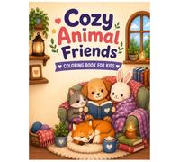 Cozy Animal Friends: 50 Sweet and Cozy Animal Coloring Pages