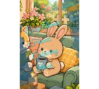 Cozy Animal Friends Colouring Book: Bold and Easy Coloring for stress relief