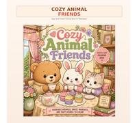 Cozy Animal Friends: Easy and Simple Coloring Book for Relaxation and Stress Relief featuring Super Cute Animal Characters (Lumina Press Cozy Series)