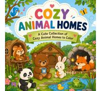 Cozy Animal Homes: A Cute Collection of Cozy Animal Homes to Color - 30 Adorable Animals & Their Habitats for Kids, Teens & Adults | Relaxing Coloring Fun