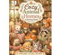 Cozy Animal Homes Coloring Book: A fun and cute activity book for children. (Cozy World Coloring Book Series)