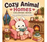 Cozy Animal Homes Coloring Book: Cute and Relaxing Rooms to Color | Featuring Cozy Homes, Kawaii Animals, Peaceful Spaces, and Stress Relieving Designs for Teens and Adults (30 Page Studio)