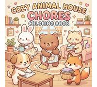 Cozy Animal House Chores: A Relaxing Coloring Book of Everyday Cute Critter Tasks: Adorable Animal Friends Doing Fun Home Activities for Stress Relief, Joy, and Mindful Coloring