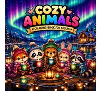 Cozy Animals Coloring Book: 25 Cute and Relaxing Animal Designs with Cozy Cottages, Peaceful Nature Scenes and Bold Easy-to-Color Pages for Adults and Teens (Cozy Animals Collection)