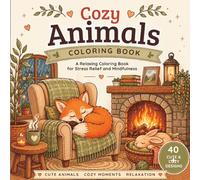 COZY ANIMALS COLORING BOOK: A Relaxing Coloring Book for Stress Relief and Mindfulness (Amazing Colouring Books)