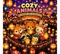 Cozy Animals Coloring Book for Adults: 25 Bold and Easy Cute Animal Designs for Relaxation, Stress Relief and Mindful Coloring (Cozy Animals Collection)