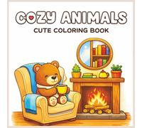 Cozy Animals: Coloring Book for Adults and Teens Featuring Super Cute coloring book with Easy and Simple Designs for Relaxation