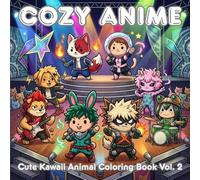 Cozy Anime Coloring Book for Adults: 45 Cute Anime-Inspired Animal Coloring Pages with Cozy Fantasy Vibes for Relaxation and Stress Relief