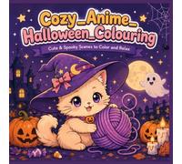 Cozy Anime Halloween Coloring Book: Cute Kawaii Spooky Manga Coloring Pages for Teens and Adults Featuring Hygge Ghost Girls, Chibi Witches, Pumpkin and Sweet Autumn Moments