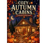 Cozy Autumn Cabins Coloring Book: 30 Relaxing Cabin, Forest & Fall-Themed Coloring Pages for Adults and Teens | Cozy Retreats, Pumpkins, Campfires & Seasonal Comfort (Cozy Cabins)