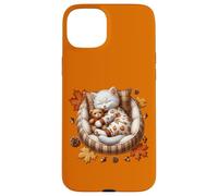 Cozy Autumn Cat For Kitten Mom Who Loves Pumpkins Fall Vibes Carcasa para iPhone 15 Plus