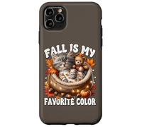 Cozy Autumn Cat In Kitten Bed Fall Is My Favorite Color Carcasa para iPhone 11 Pro MAX