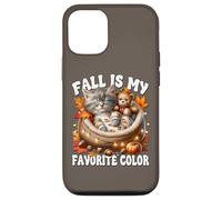 Cozy Autumn Cat In Kitten Bed Fall Is My Favorite Color Carcasa para iPhone 12/12 Pro