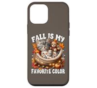 Cozy Autumn Cat In Kitten Bed Fall Is My Favorite Color Carcasa para iPhone 12 Mini