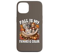 Cozy Autumn Cat In Kitten Bed Fall Is My Favorite Color Carcasa para iPhone 13