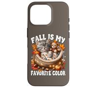 Cozy Autumn Cat In Kitten Bed Fall Is My Favorite Color Carcasa para iPhone 16 Pro