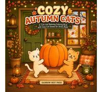 Cozy Autumn Cats: A Cute and Relaxing Coloring Book with Cozy Cat Scenes for Stress Relief