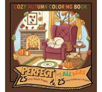 Cozy Autumn Coloring Book: Fun fall coloring for kids and Adults Cute Non-Scary