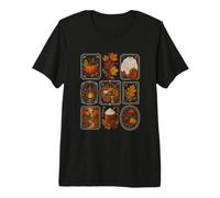 Cozy Autumn Fall Harvest Vintage Collage Cute Fall Camiseta Premium