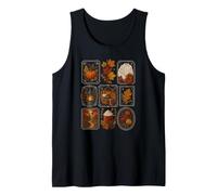 Cozy Autumn Fall Harvest Vintage Collage Cute Fall Camiseta sin Mangas