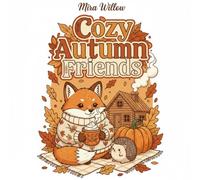 Cozy Autumn Friends: A Bold & Easy Fall Coloring Book for Adults and Teens - 40 Cute Animal Scenes Full of Pumpkins, Leaves & Sweater Weather for Relaxation