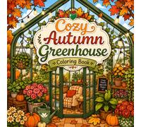 Cozy Autumn Greenhouse Coloring Book: A Cozy Fall Coloring Book with Greenhouses, Pumpkins, Flowers & Peaceful Moments