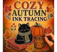 Cozy Autumn Ink Tracing Book: Bring Relaxing Cozy Autumn Scenes to Life with One Black Pen in This Ink Tracing Book for All Ages