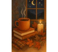 Cozy Autumn Nights Journal: Warm Watercolor Fall Scene with Candlelight & Leaves | 6x9 Lined Notebook for Journaling, Seasonal Reflections & Cozy Autumn Vibes