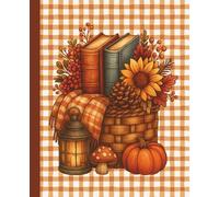Cozy Autumn Picnic Composition Notebook: An Aesthetic Cottagecore Journal for Women and Students featuring a cozy autumn basket with vintage books, a ... and a plaid blanket - 110 Wide Ruled Pages
