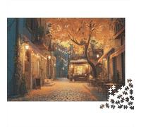 Cozy Autumn Streets in A European Town Rompecabezas Rompecabezas Juego De Habilidad para Toda La Familia 1000pcs (75x50cm)