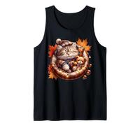 Cozy Autumn Stuff Cat Graphic For Kitten Mom and Cat Lady Camiseta sin Mangas