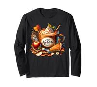 Cozy Autumn Stuff with Apple Pie Coffee Mug For Fall Teacher Manga Larga