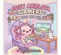 Cozy Axolotl Gamer: A Cute Axolotl Coloring Book for Adults: Relaxing Kawaii Gaming Scenes, Cozy Setups, and Adorable Animal Friends for Stress Relief (Cute & Cozy Axolotl Friends Coloring Book)