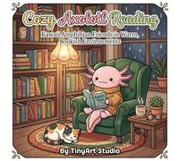 Cozy Axolotl Reading Nook: A Cute Axolotl Coloring Book for Adults: Relaxing Kawaii Bookish Scenes, Cozy Rooms, Rainy Day Reading, and Adorable Animal ... (Cute & Cozy Axolotl Friends Coloring Book)