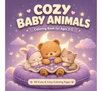 Cozy Baby Animals: Cute & Cozy Coloring Book for Ages 2-5
