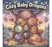 Cozy Baby Dragons Magical Moments to Color: Cozy Baby Dragon Coloring Pages for Kids and Dragon Lovers, Cute & Magical Baby Dragons, Relaxing Cozy Coloring Moments