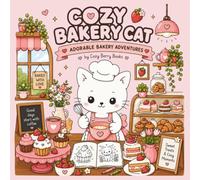 Cozy Bakery Cat: A Cute and Relaxing Coloring Book with Adorable Cats, Sweet Treats, Baking and Cozy Moments for Kids, Teens & Adults