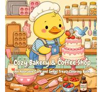 Cozy Bakery & Coffee Shop: An Adorable Café and Sweet Treats Coloring Book