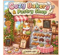 Cozy Bakery & Pastry Shop Coloring Book: Cute Bakery Shops, Pastry Displays, Cakes, Cookies, Donuts, and Cozy Café Scenes for Adults and Teens (Cozy Shops and Little Places Coloring Book Series)