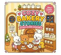 Cozy Bakery Stories: Bold & Easy Coloring Book (Cozy Animal Stories)